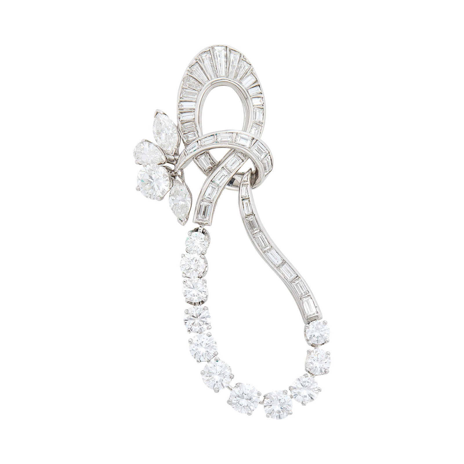 Platinum and Diamond Brooch (1 of 1)