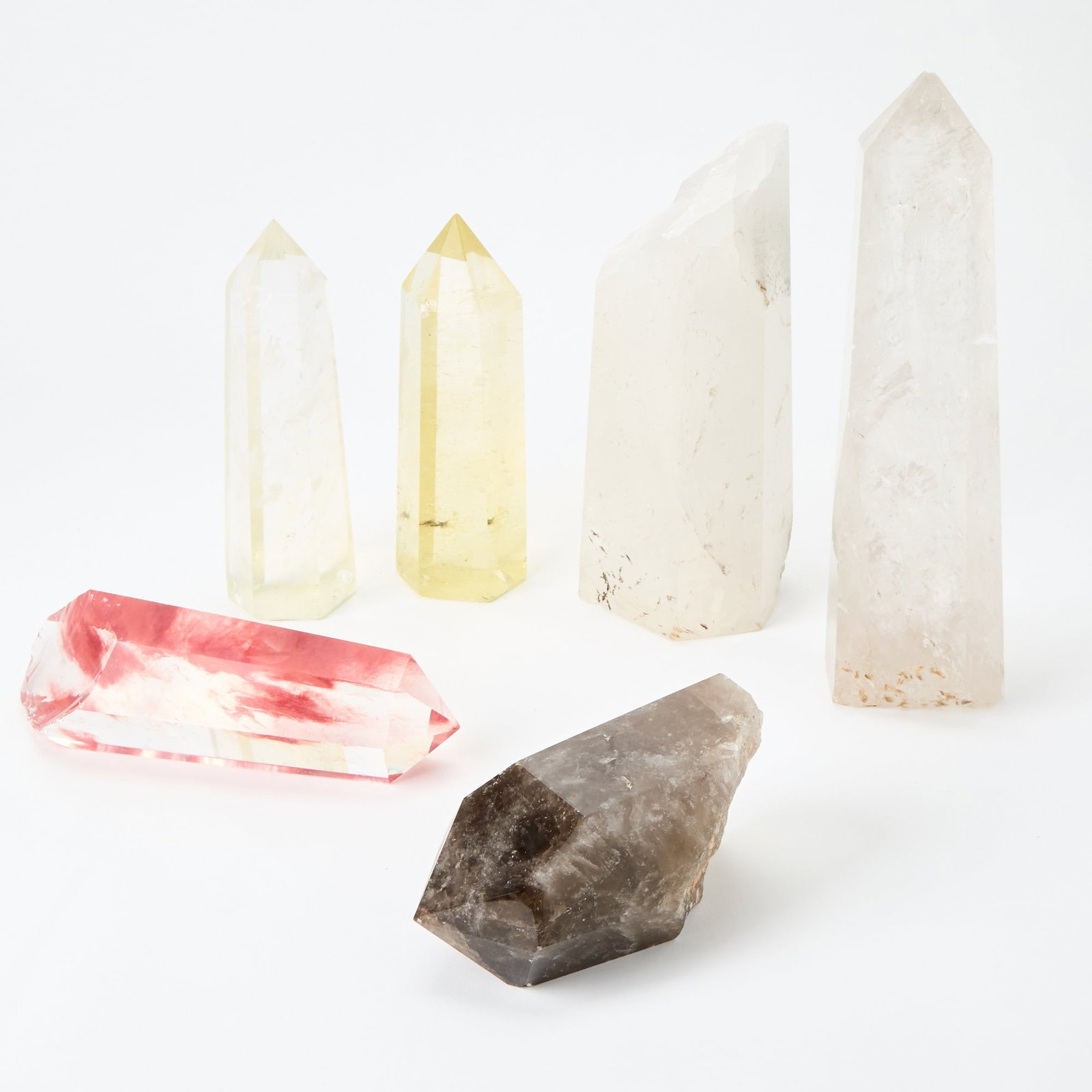 Group of Six Mineral and Glass Specimens (1 of 2)