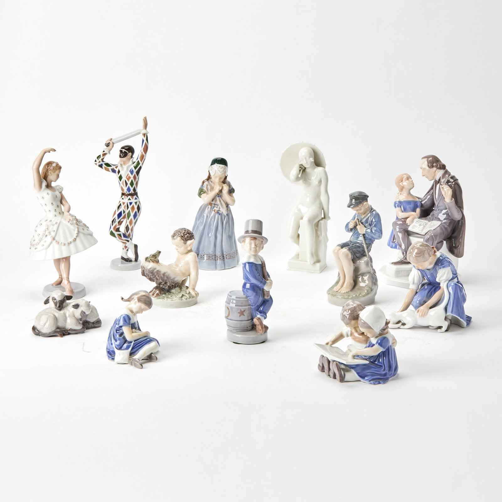 Group of Danish Porcelain Figures (1 of 10)
