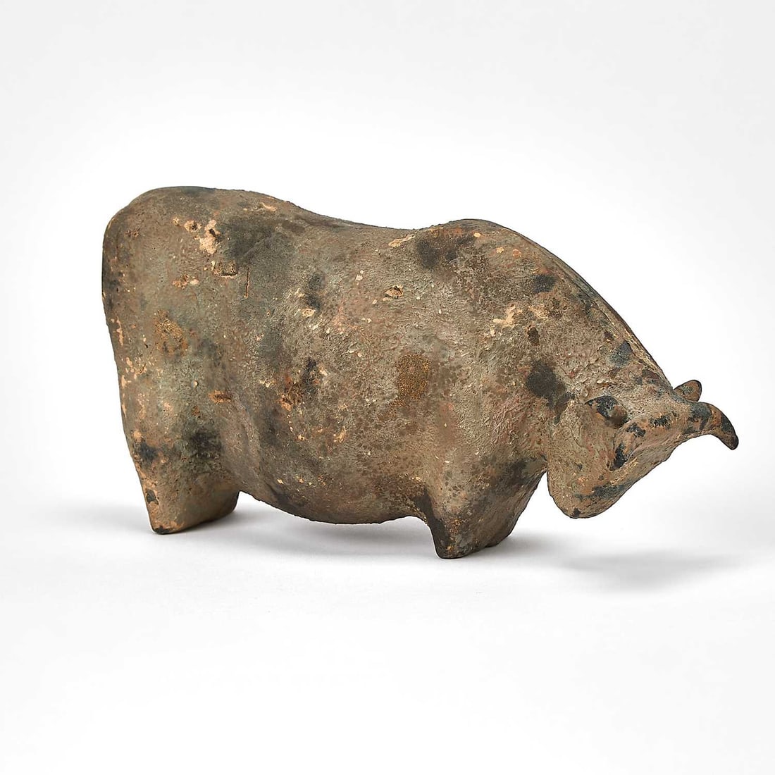 Japanese Cast Metal Figure of an Ox 20th Century (1 of 5)