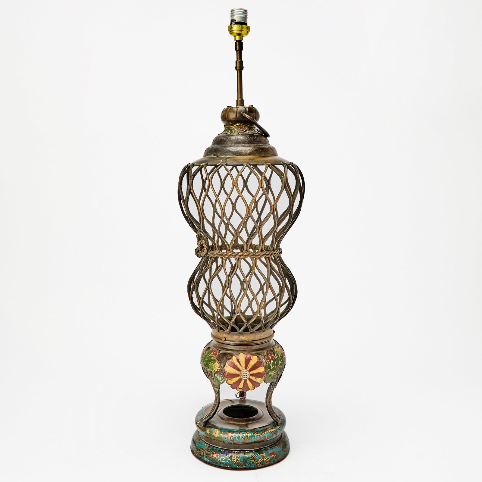 Chinese Cloisonne Lamp (1 of 5)
