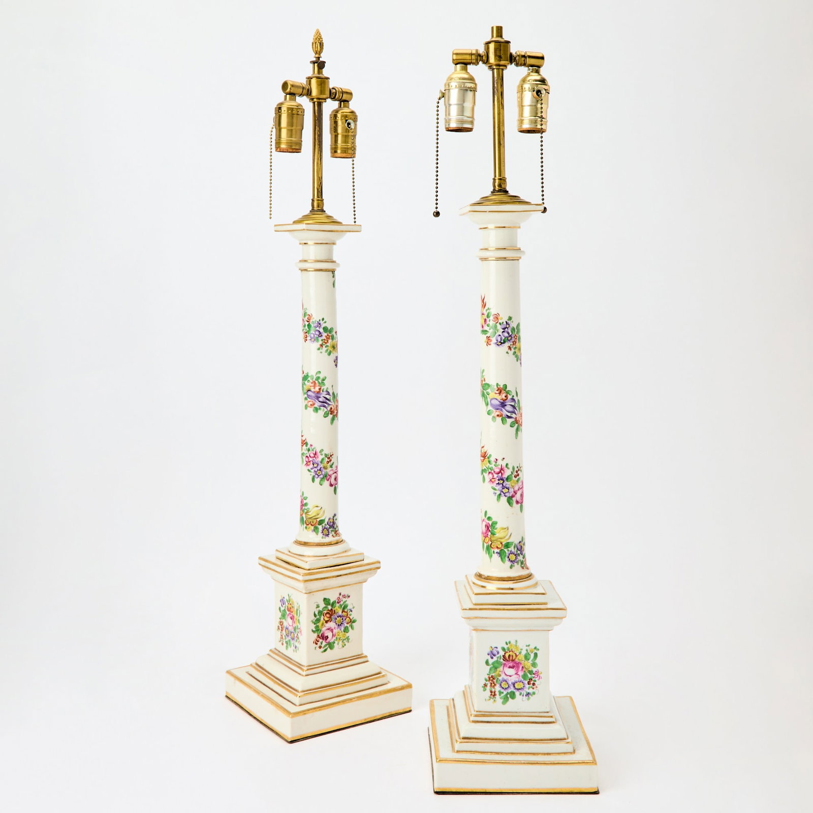Pair of Sevres Style Porcelain Table Lamps (1 of 5)