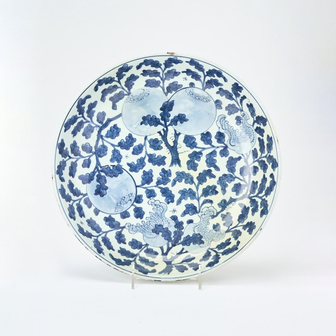 Chinese Export Blue and White Porcelain Charger (1 of 4)