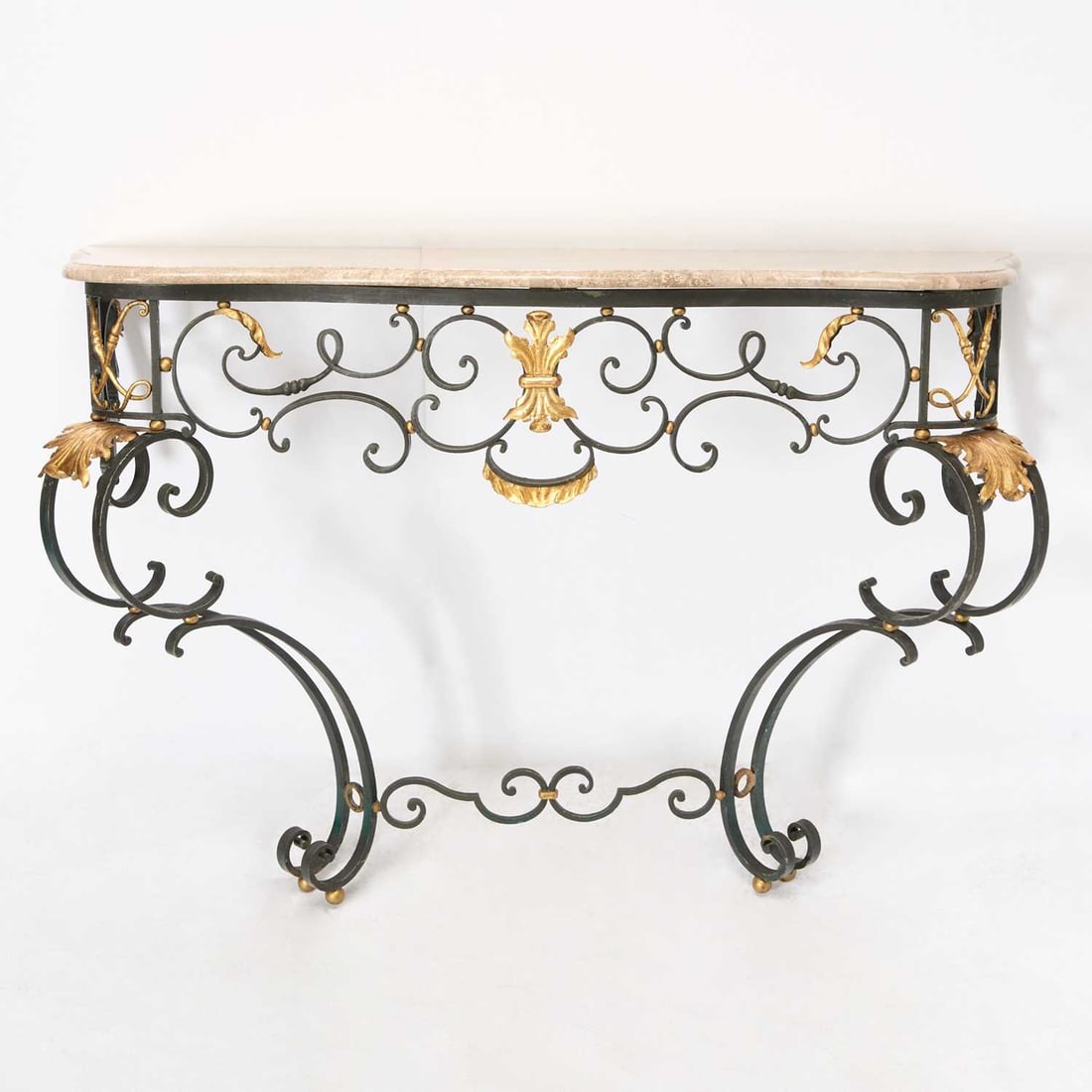 Louis XV Style Gilt Metal and Iron Console (1 of 5)