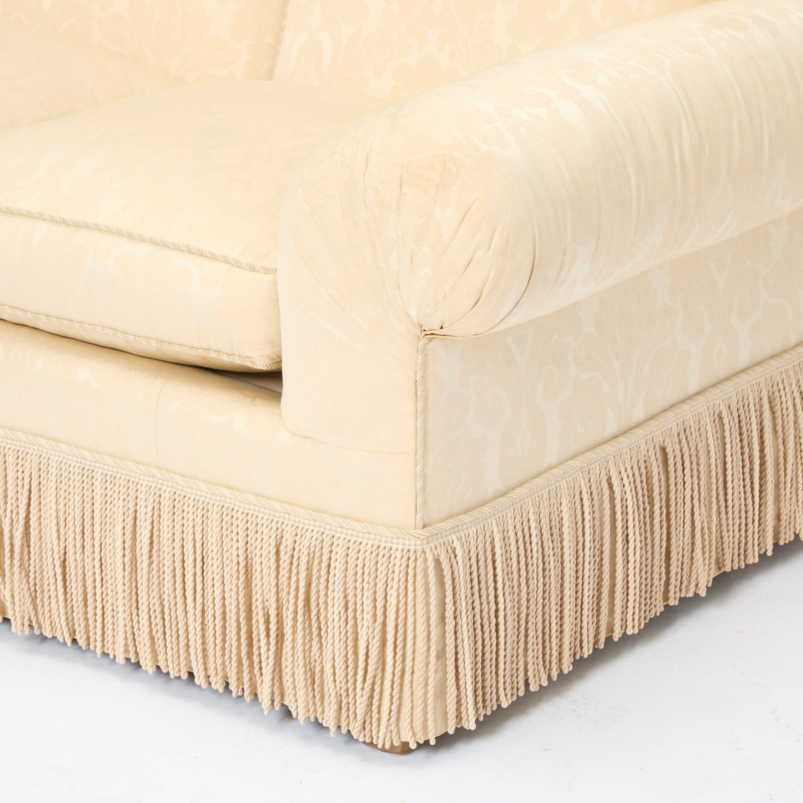 Pair of Silk Upholstered Sofas - 4
