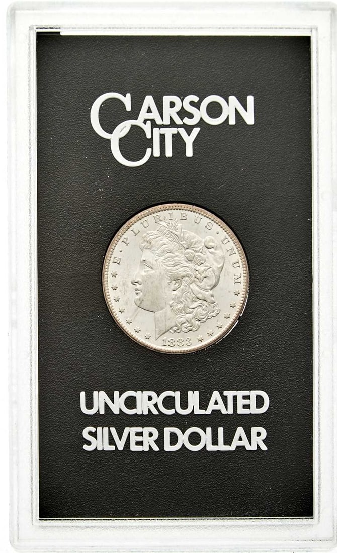 United States. 1883-CC Morgan Dollar, GSA Hard Pack. Mint State.: Includes certificate of authenticity. PCGS #: 518869 NGC Universal ID #:254H