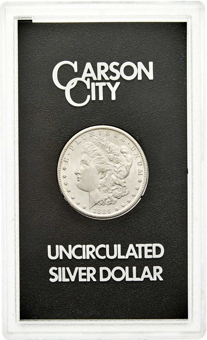 United States. 1884-CC Morgan Dollar, GSA Hard Pack. Mint State.: Includes certificate of authenticity. PCGS #: 518872 NGC Universal ID #: 254M