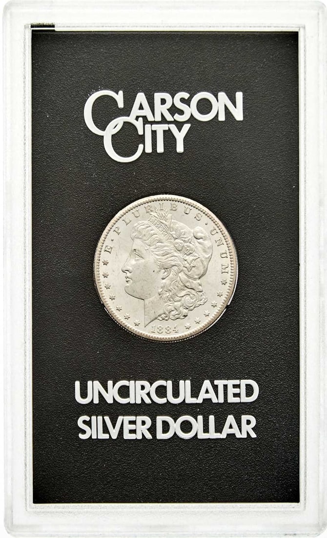 United States. 1884-CC Morgan Dollar, GSA Hard Pack. Mint State. (1 of 2)