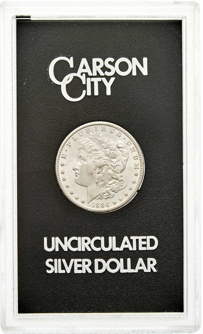 United States. 1884-CC Morgan Dollar, GSA Hard Pack. Mint State.: Includes certificate of authenticity. PCGS #: 518872 NGC Universal ID #: 254M
