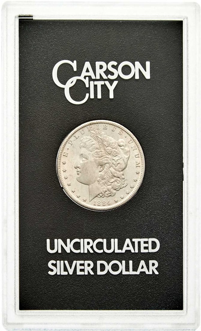 United States. 1884-CC Morgan Dollars, GSA Hard Pack. Mint State. (1 of 2)