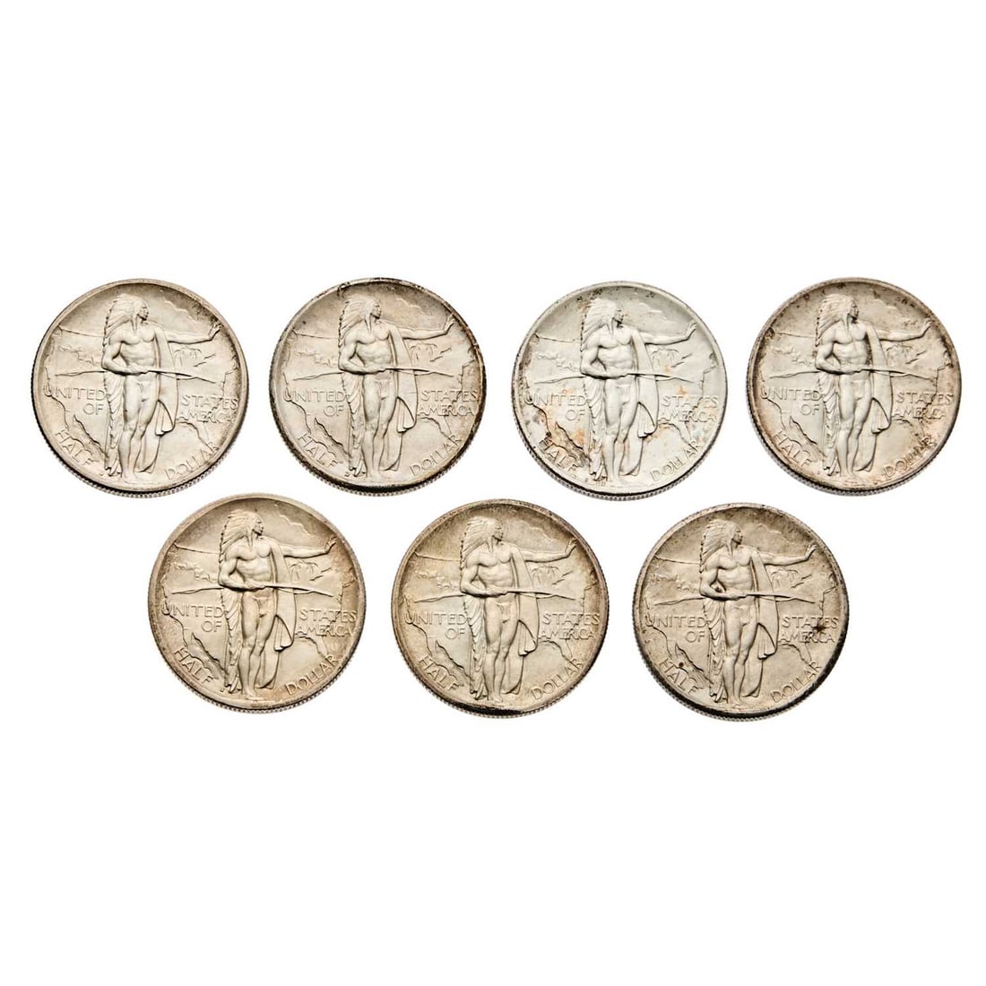 United States. Group of Oregon Trail Commemorative Half Dollars. Mint State. (1 of 2)