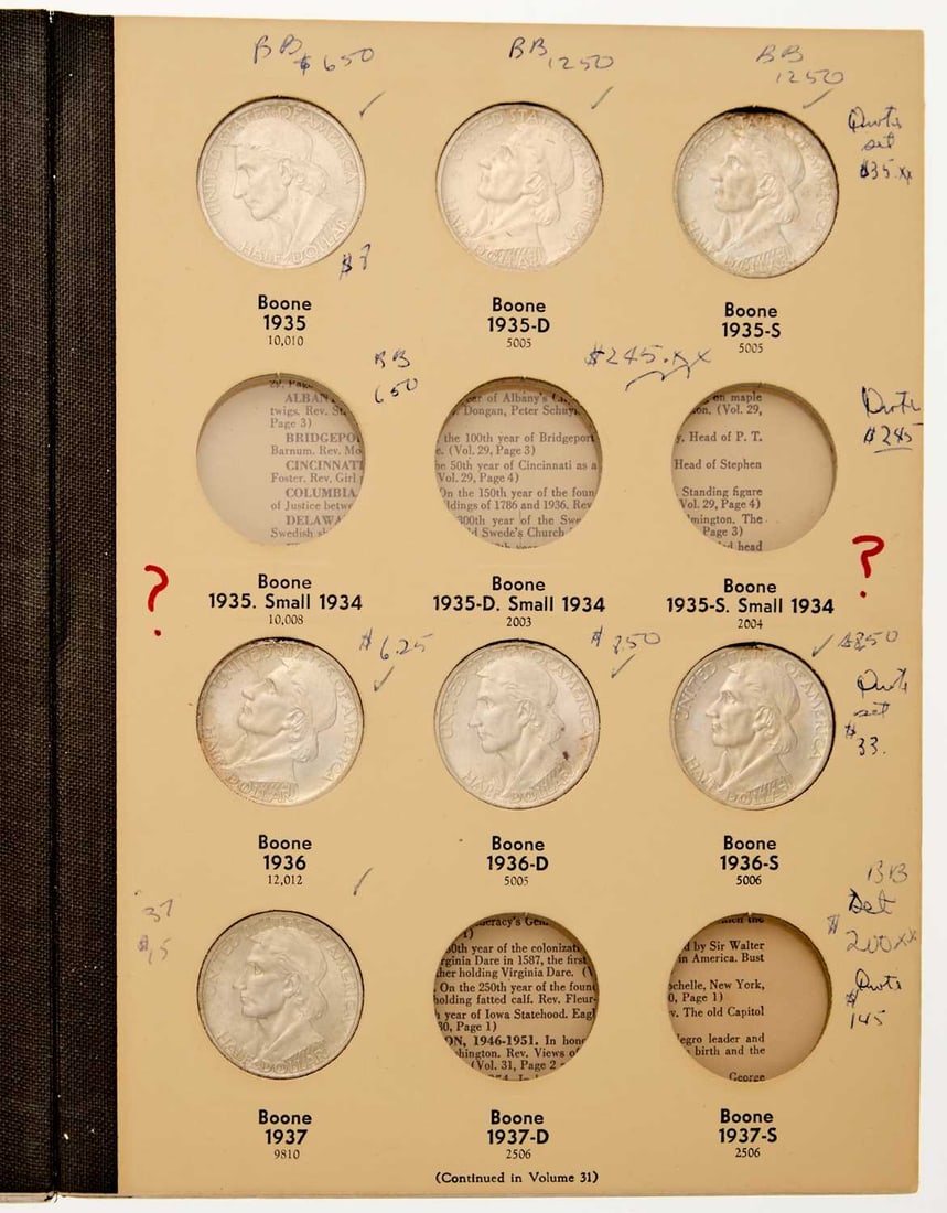 United States. Group of Daniel Boone Bicentennial Commemorative Half Dollars. Mint State. (1 of 2)
