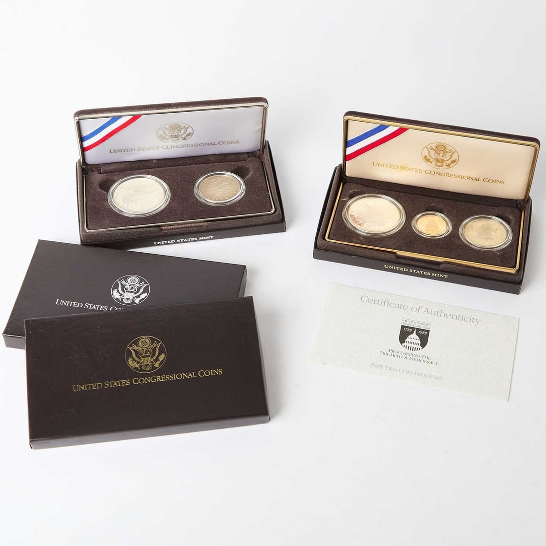 United States. Pair of 1989 Congress Bicentennial Commemorative Proof Sets. OGP. (1 of 2)