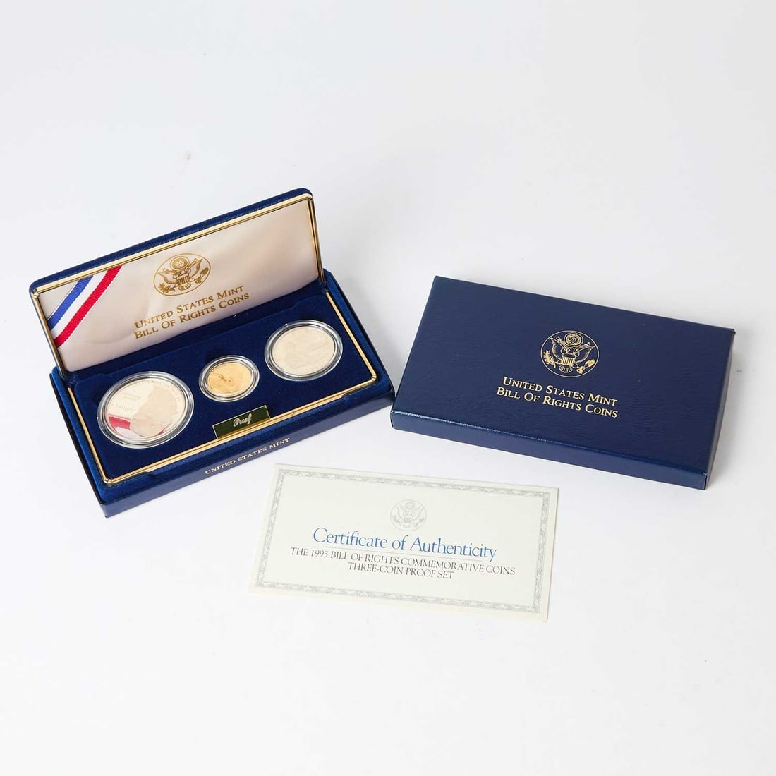 United States. 1993 Bill of Rights Three-Coin Commemorative Proof Set. OGP. (1 of 2)