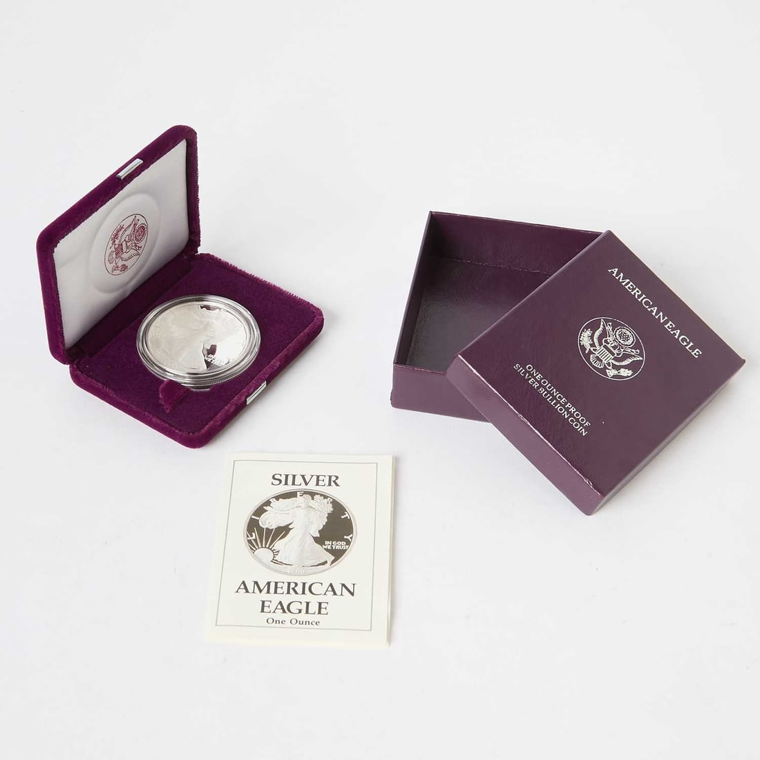 United States. Group of Proof American Silver Eagles. OGP. (1 of 4)