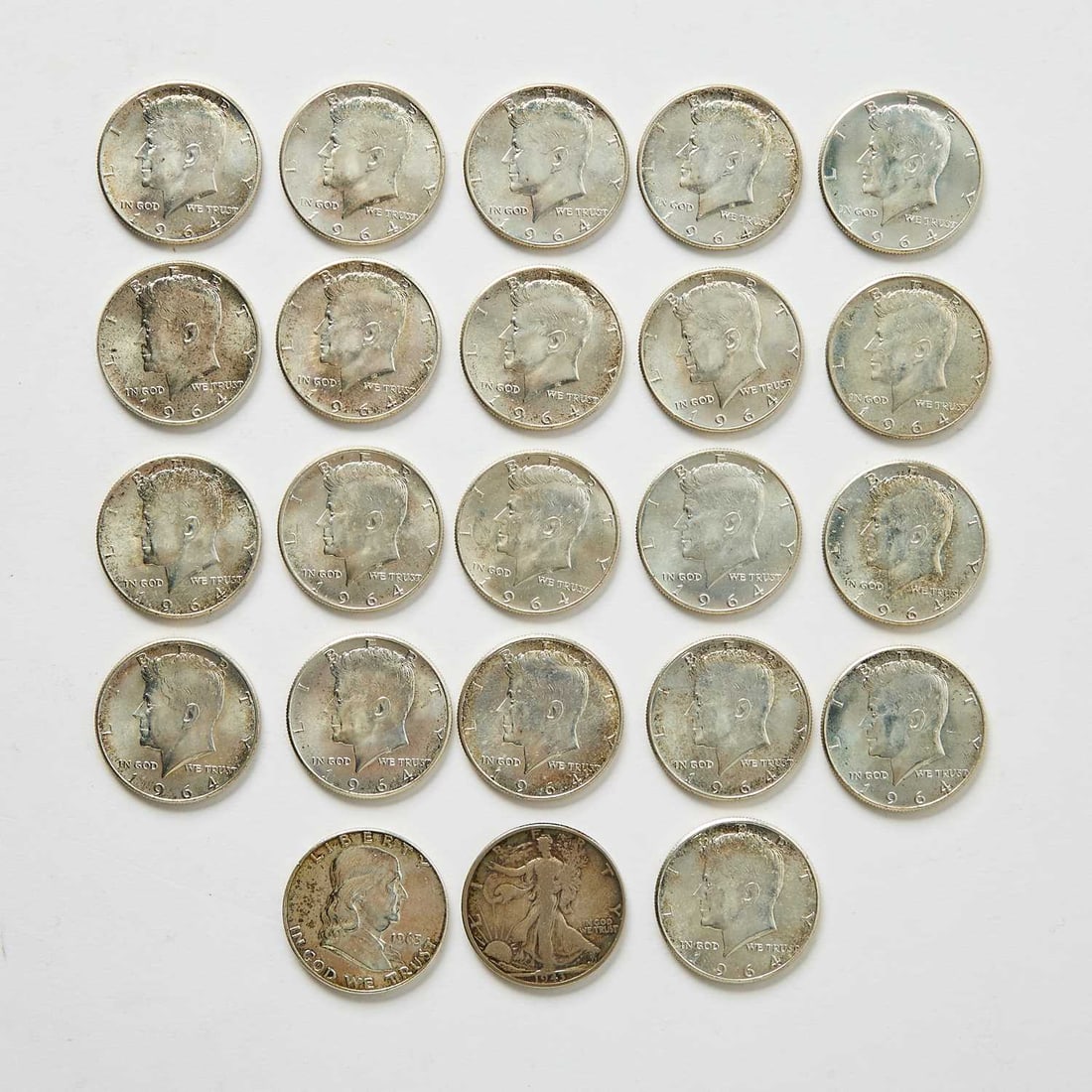 United States. Group of 90% Silver Half Dollars. Grades Vary. (1 of 2)