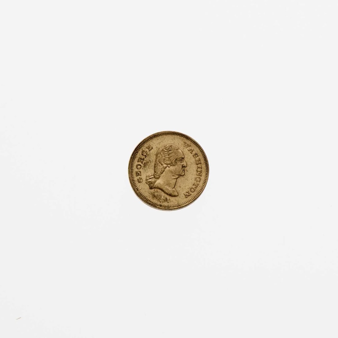 United States. c. 1860 George and Martha Washington Medal. Copper-Nickel. Mint State.: A very pleasing example of a popular Civil War-era type. Some dark coloration in the obverse lefthand field. Musante GW-265, Baker-208E, Fuld-115/114A d. By George Hampden Lovett.