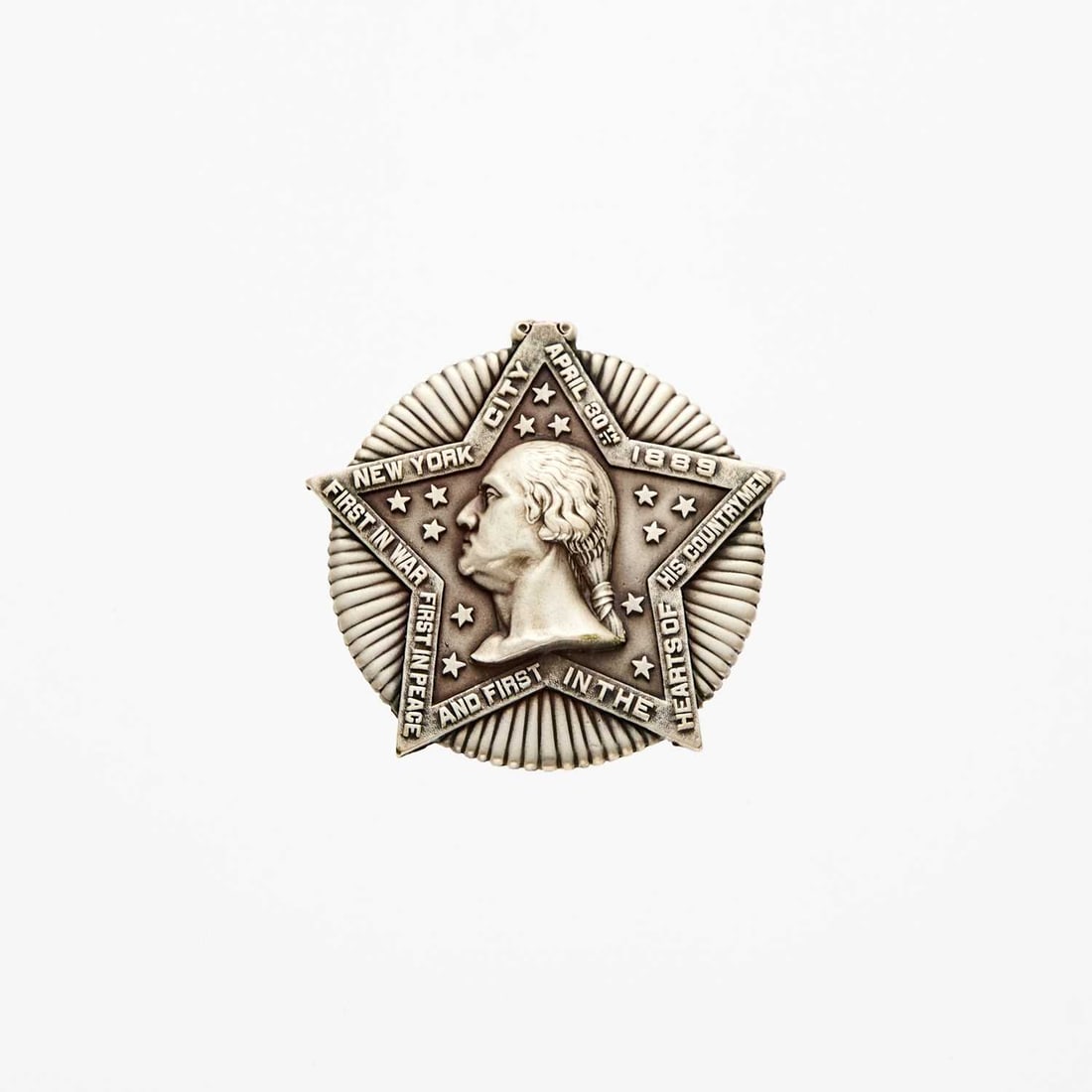 United States. 1889 Washington Inauguration Centennial Medal. Silvered Bronze. Musante GW-1144, (1 of 2)