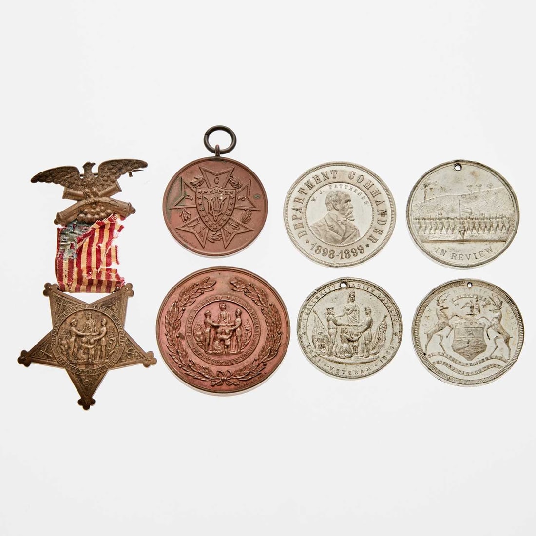 United States. Group of Civil War Union Veterans Groups Badges/Medals. Grades Vary. (1 of 2)