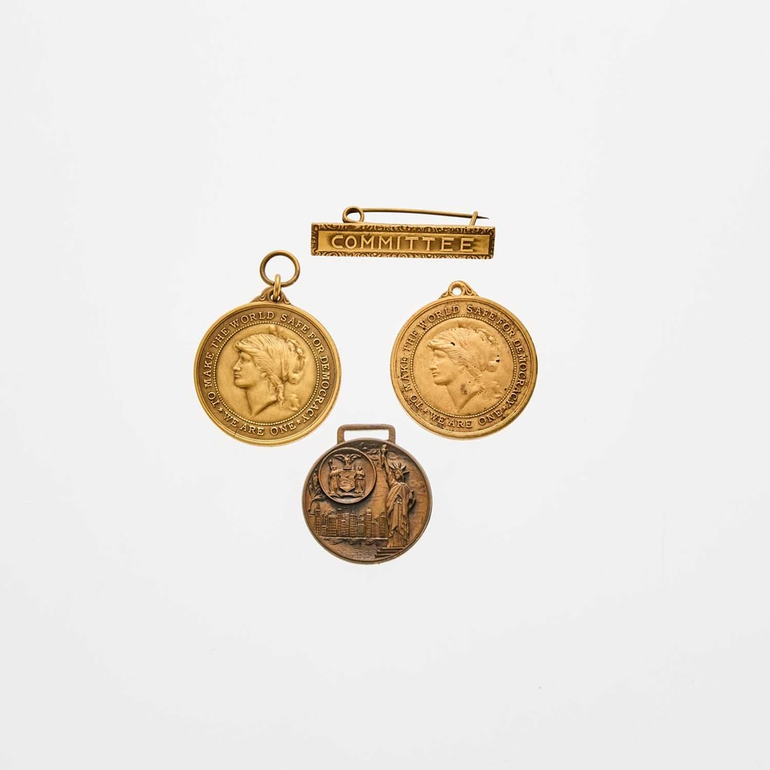 Group of Medals Commemorating Japanese Military and Diplomatic Visits to New York. Grades Vary. (1 of 2)