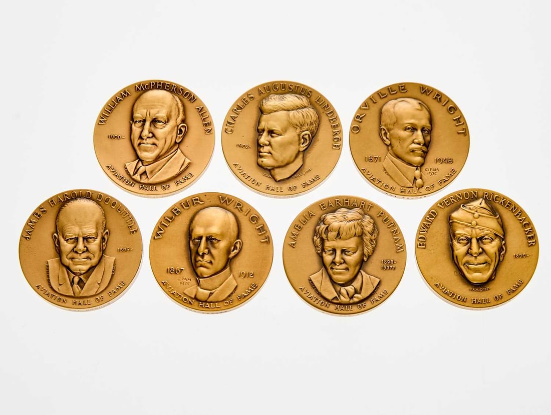 United States. Group of Medals Commemorating Aerospace Organizations & Achievements. Grades Vary. (1 of 4)