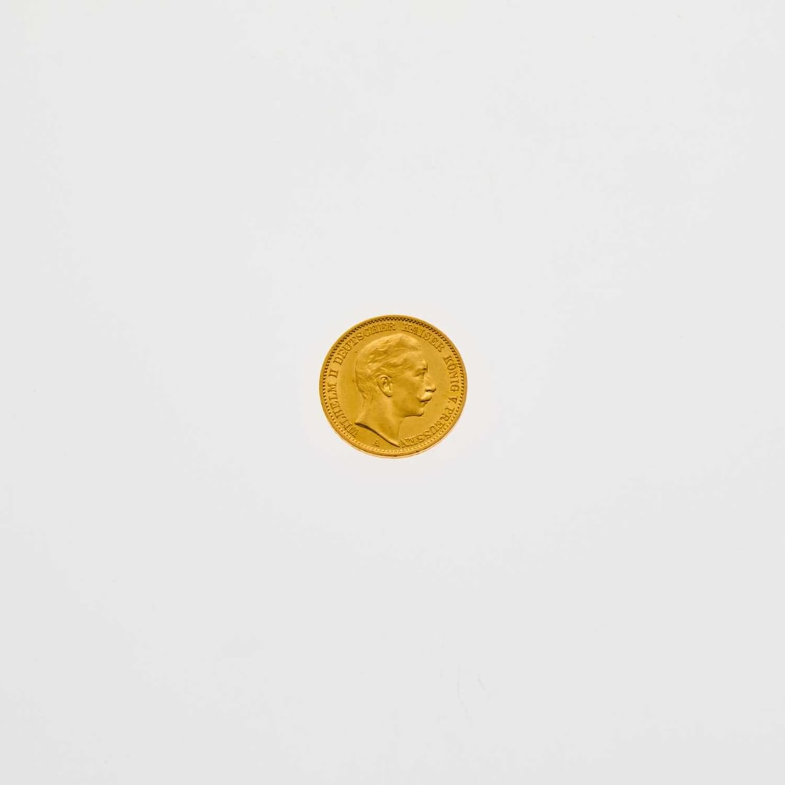 Germany, Prussia. 1909-A 20 Marks. About Uncirculated. (1 of 2)