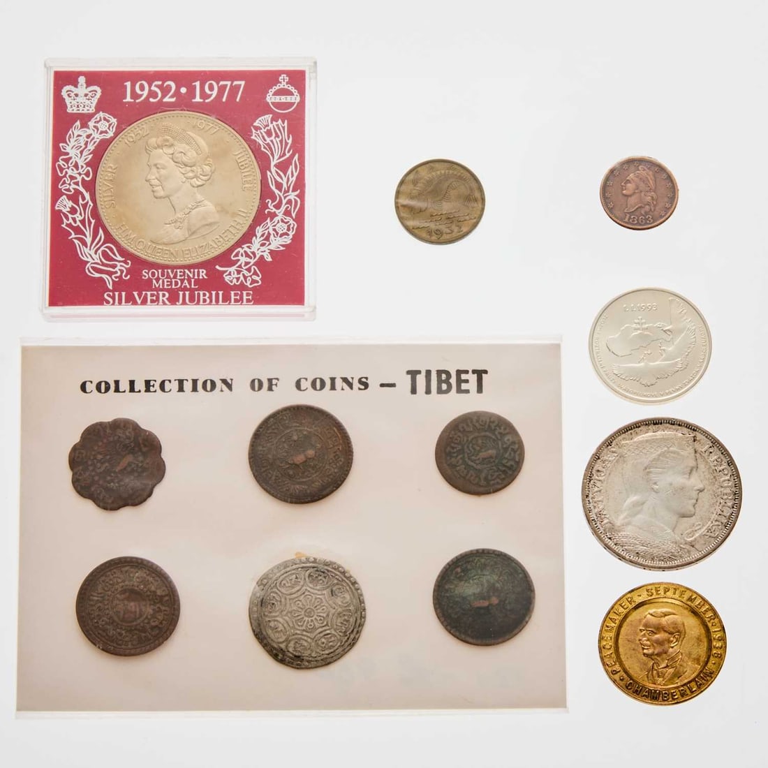 Multiple Countries. Group of World Coins, Silver and Base Metal Coins and Medals. Grades Vary. (1 of 2)