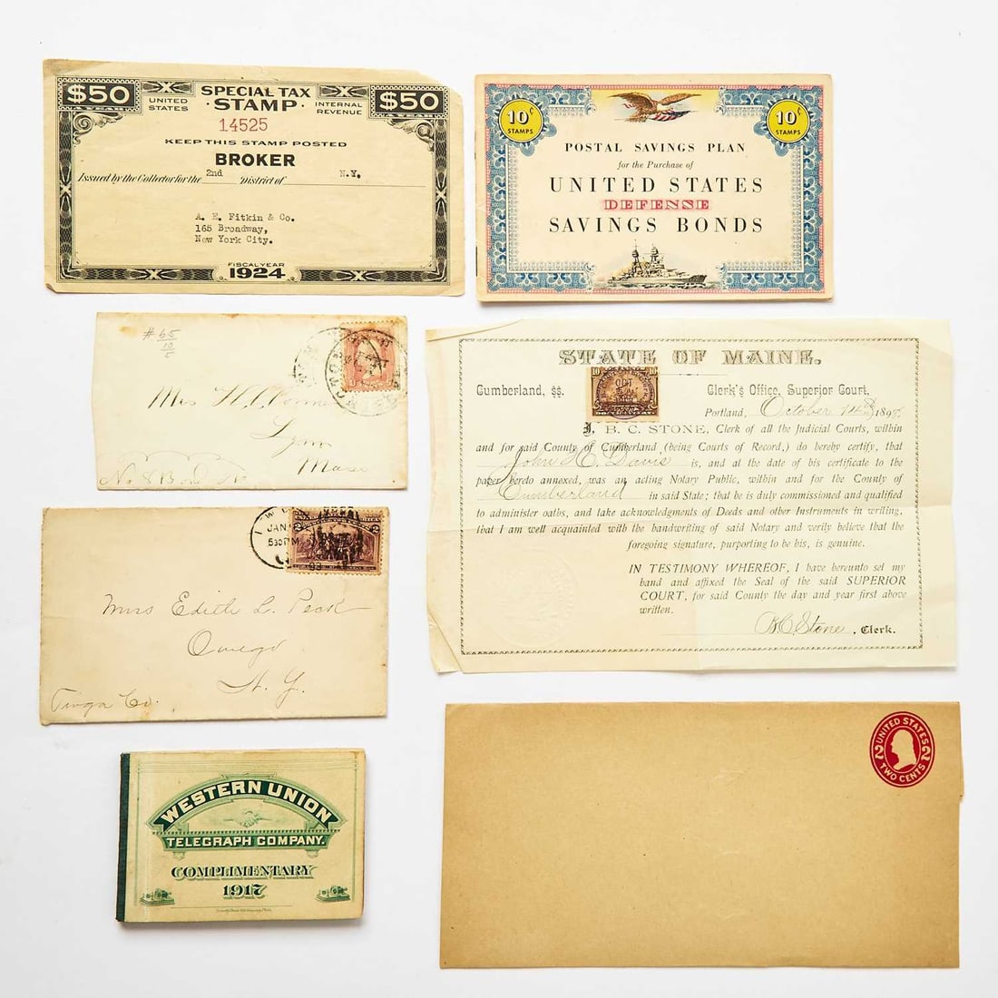 United States. Large Group of Postage, Internal Revenue, Mixed Use Stamps. Mixed Condition. (1 of 3)