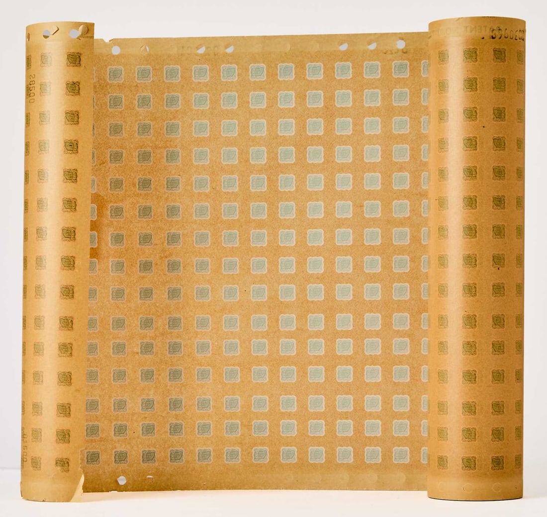 United States, Indiana. Full Roll of Tax Stamps. (1 of 2)