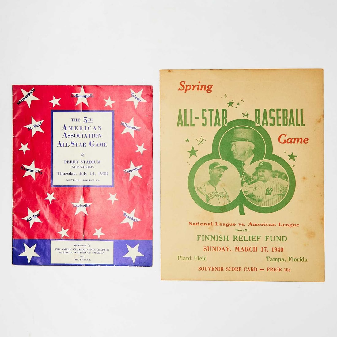 Two Pieces of All-Star Game Ephemera. (1 of 1)