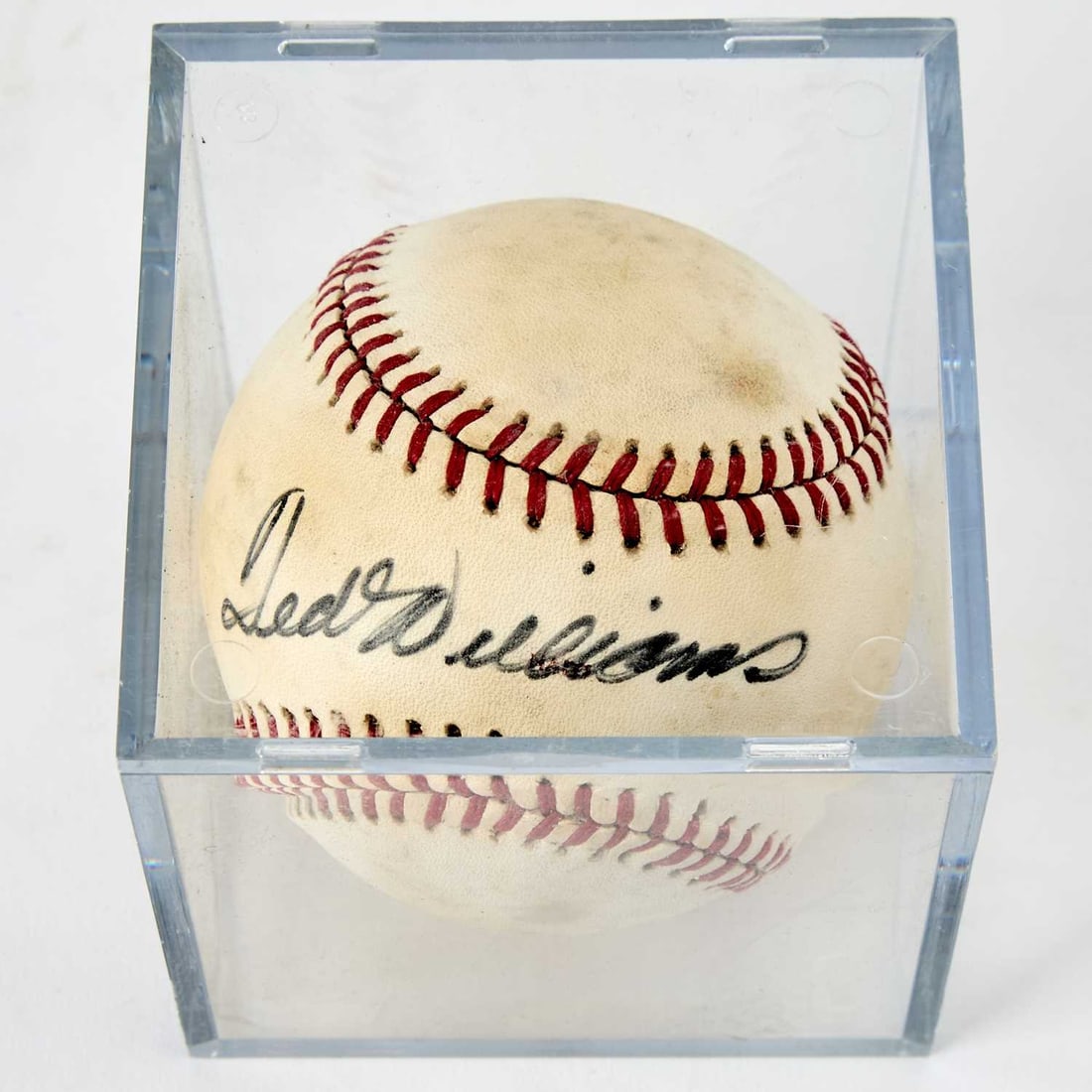 Baseball signed by Ted Williams and Satchel Paige (1 of 4)