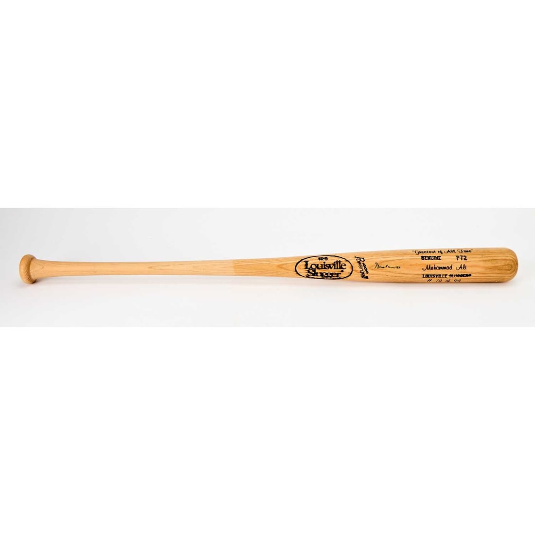 Louisville Slugger signed by Muhammad Ali. (1 of 3)