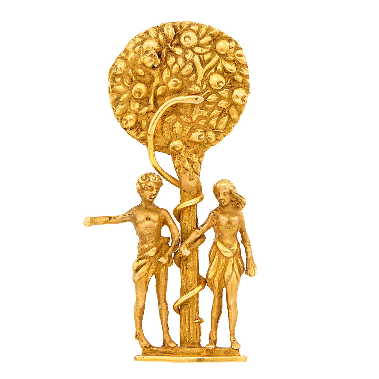 Eric de Kolb Gold Adam & Eve Pendant (1 of 1)