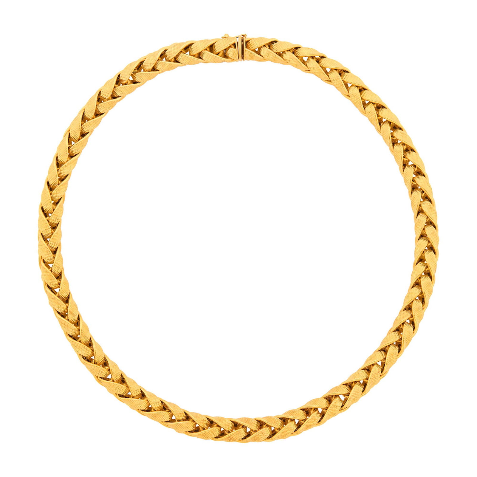 Braided Gold Necklace (1 of 1)