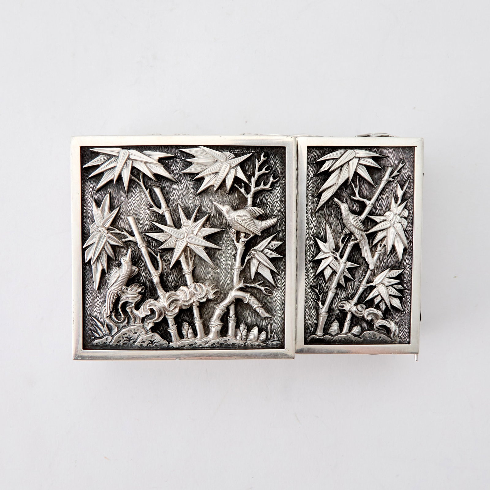 Chinese Export Silver Smoking Set - 4