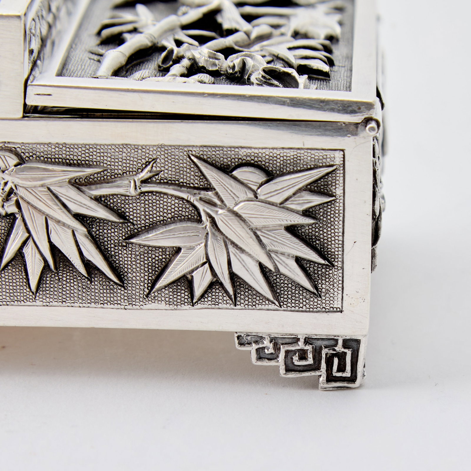Chinese Export Silver Smoking Set - 6