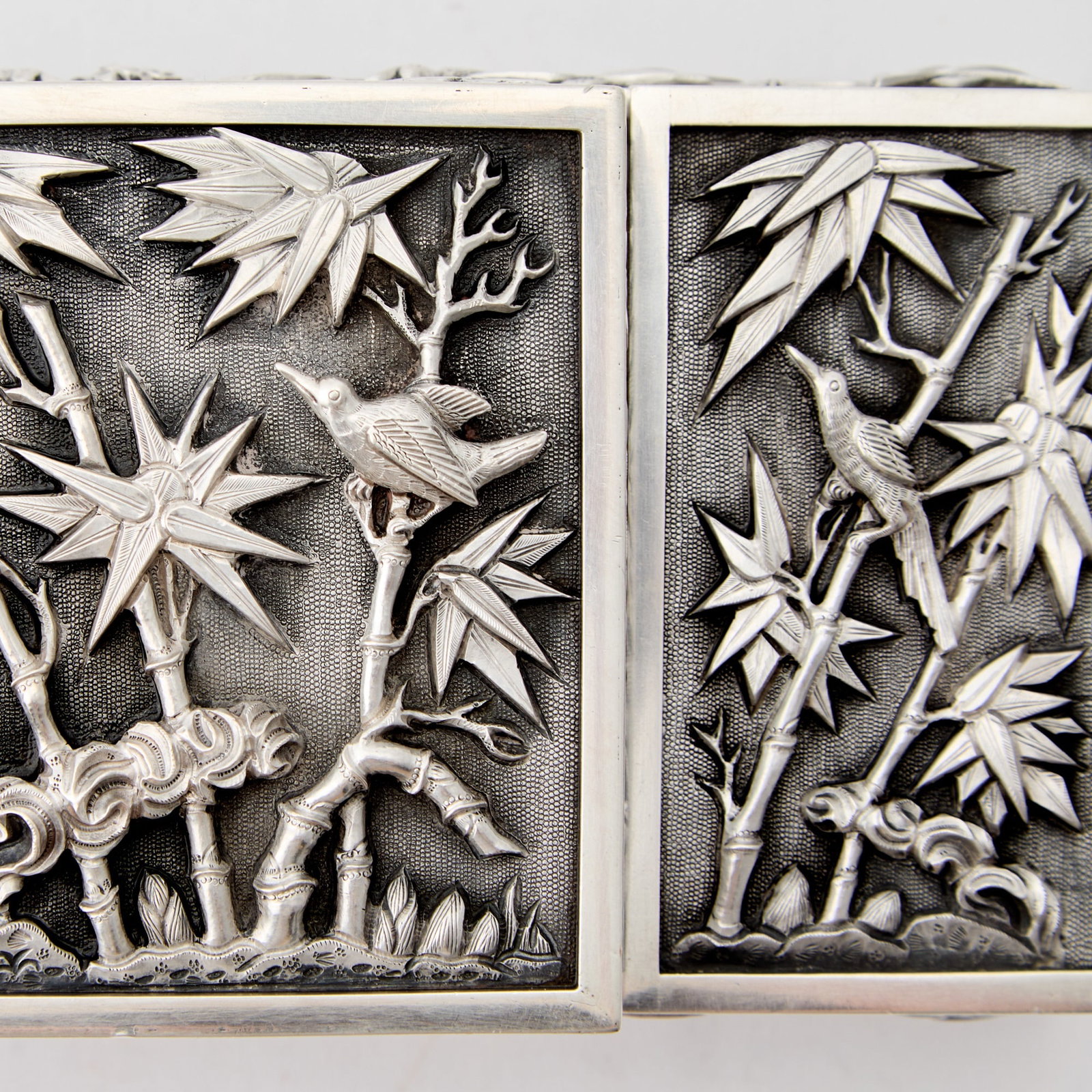 Chinese Export Silver Smoking Set - 7