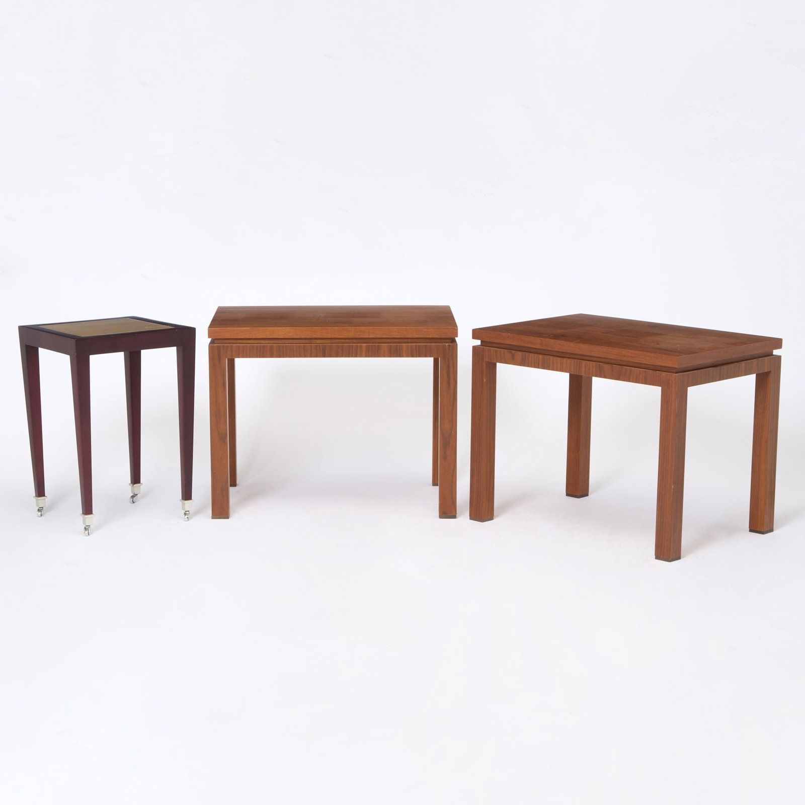 Pair of Contemporary Walnut Occasional Tables (1 of 5)