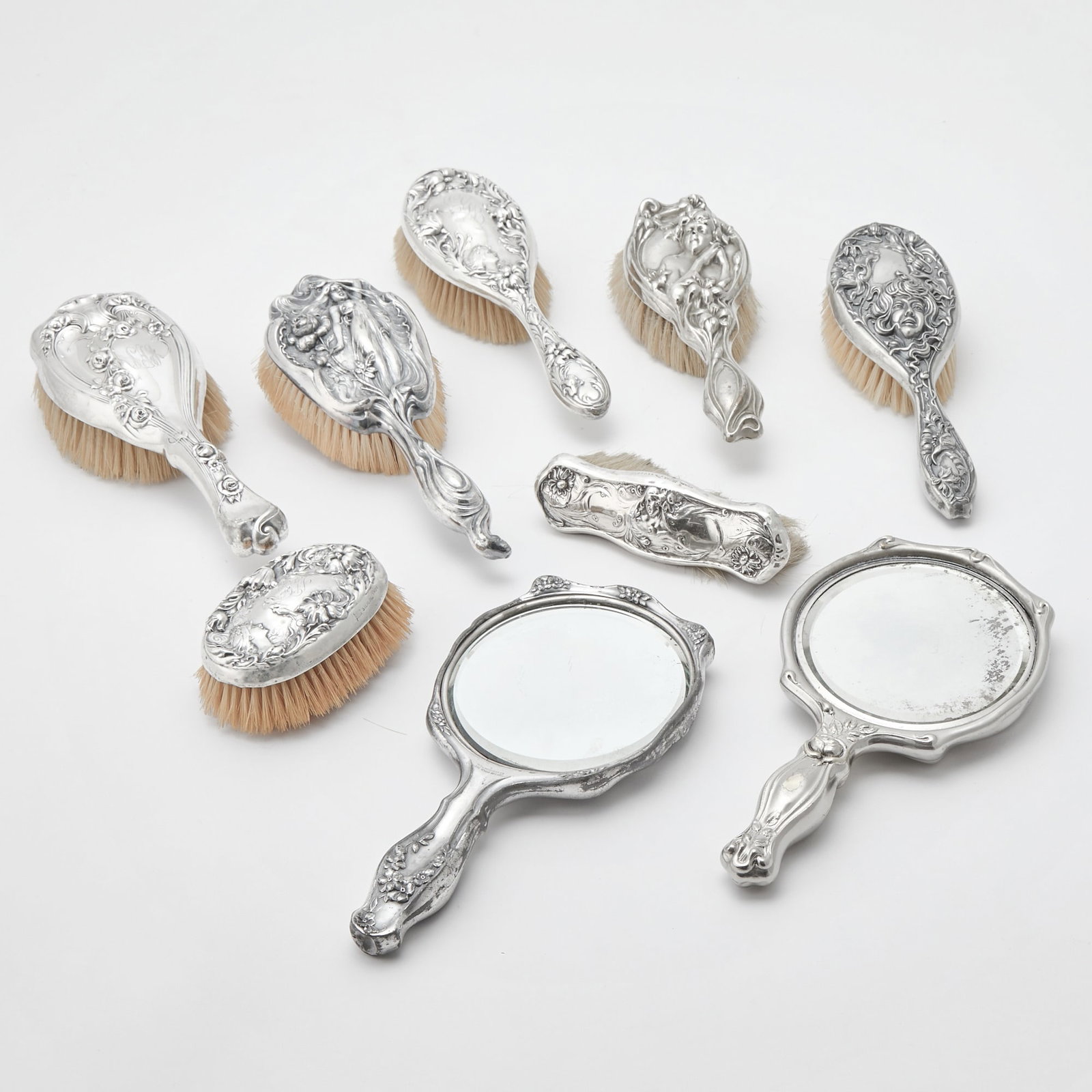 Group of Sterling Silver and Silver Plated Dressing Accessories (1 of 3)