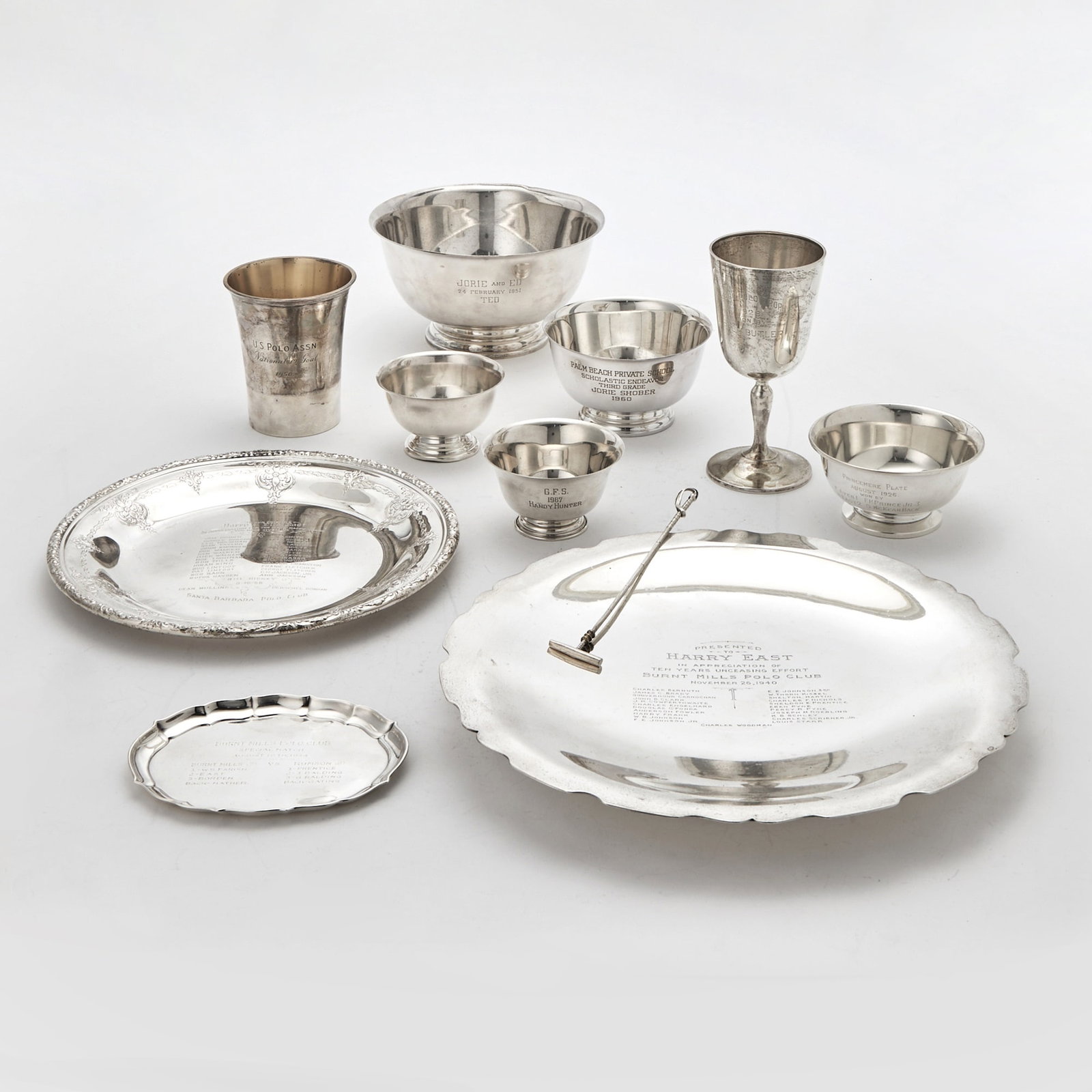 Group of Silver Trophies (1 of 1)