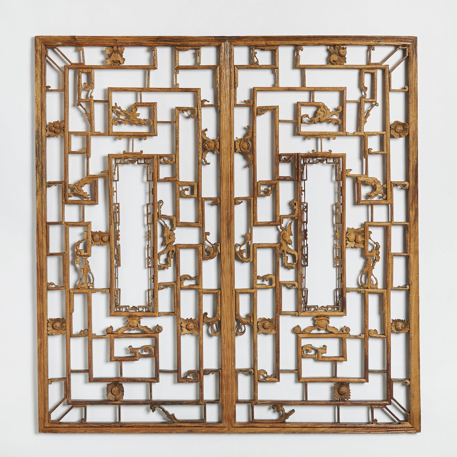 Chinese Carved Wood Window Panels (1 of 4)