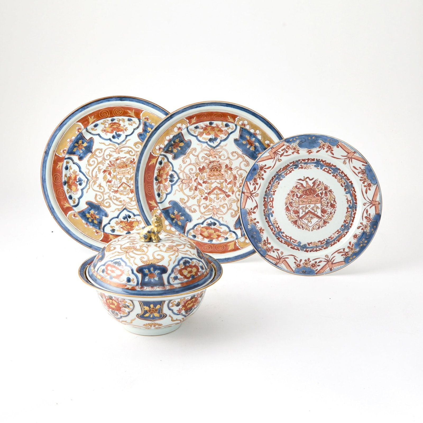Group of Chinese Export Porcelain Dutch Decorated Armorial Wares (1 of 1)
