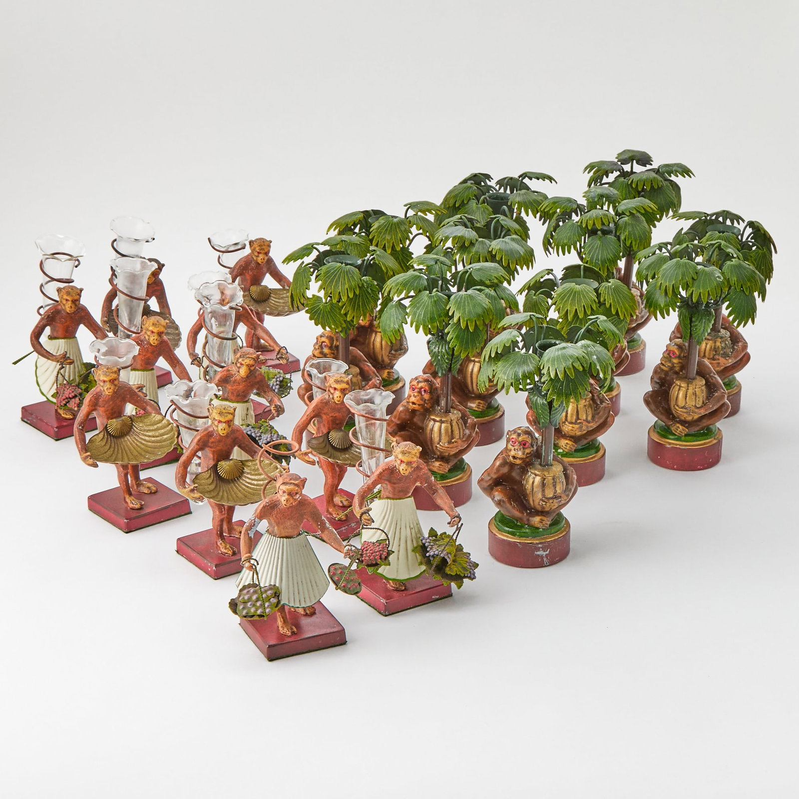 A Group of Twenty-Two Monkey Table Ornaments (1 of 4)