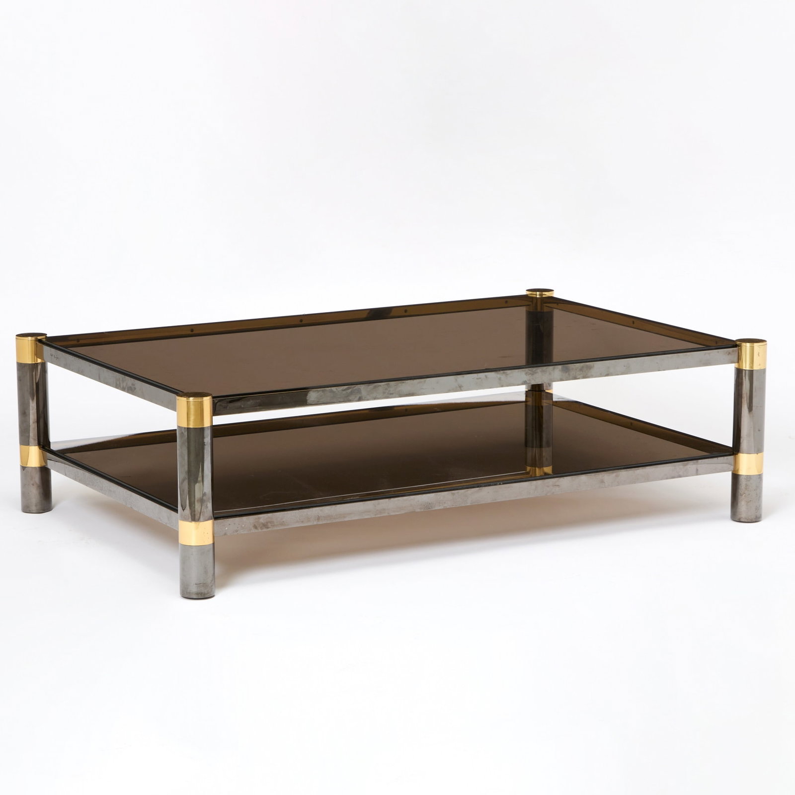 Karl Springer Brass and Glass Low Table (1 of 4)