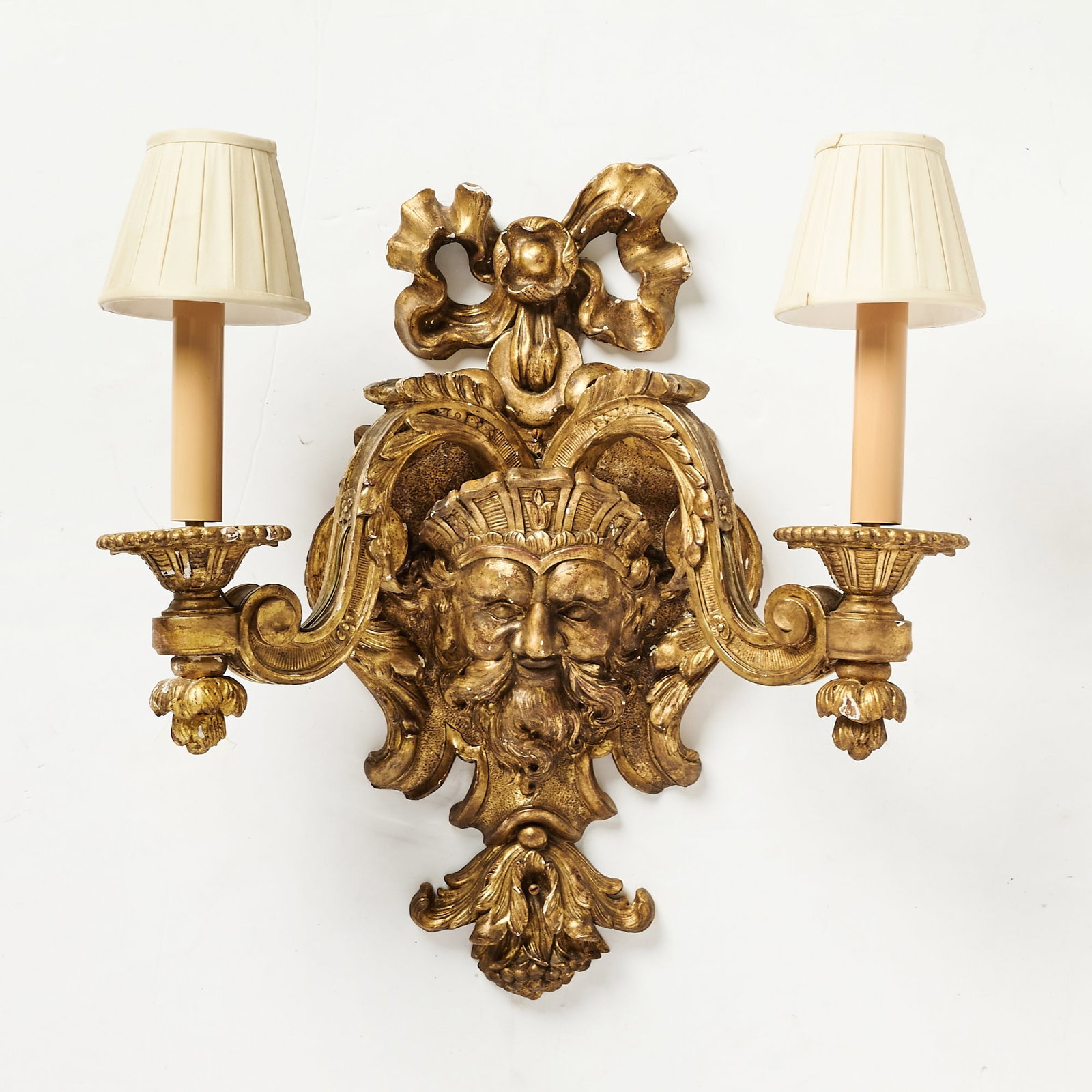 Régence Style Giltwood Two-Light Wall Sconce (1 of 4)