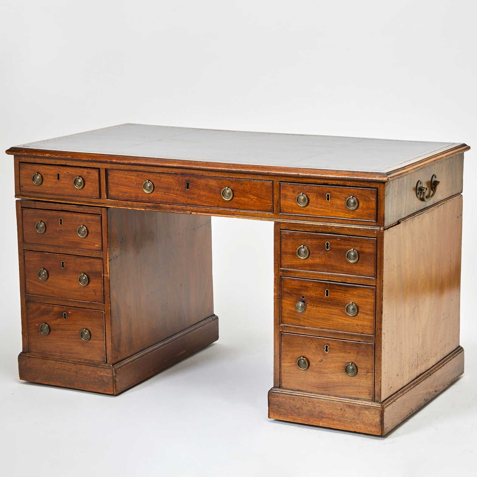 George III Mahogany Pedestal Desk (1 of 7)
