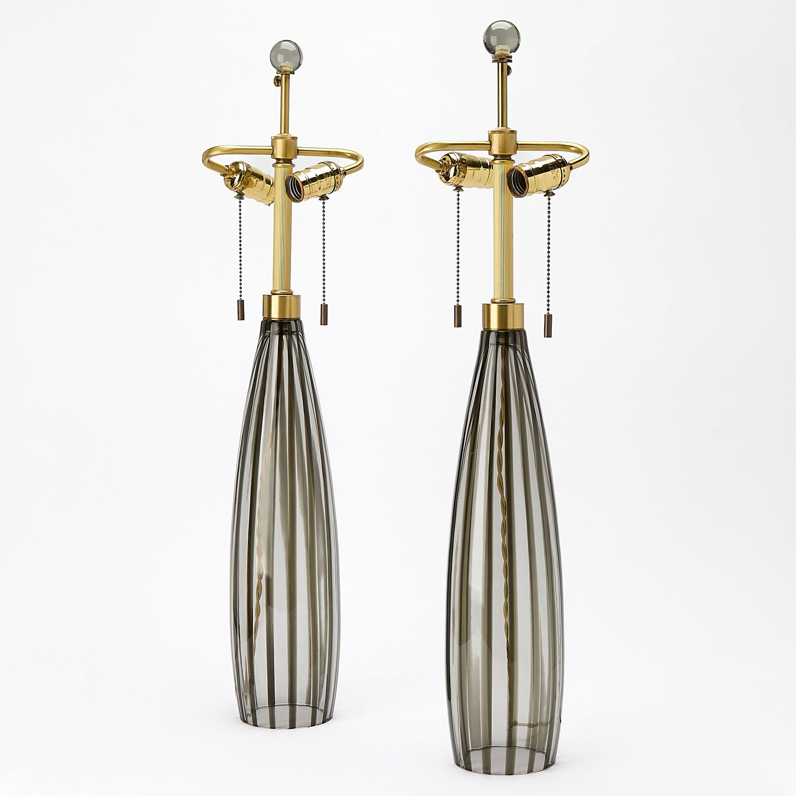 Pair of Donghia Contemporary Design Blown Glass Table Lamps (1 of 6)