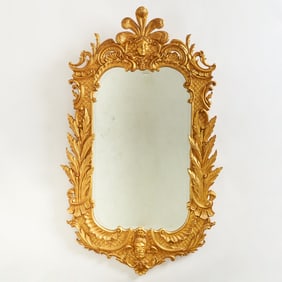 Rococo Style Carved Giltwood Mirror