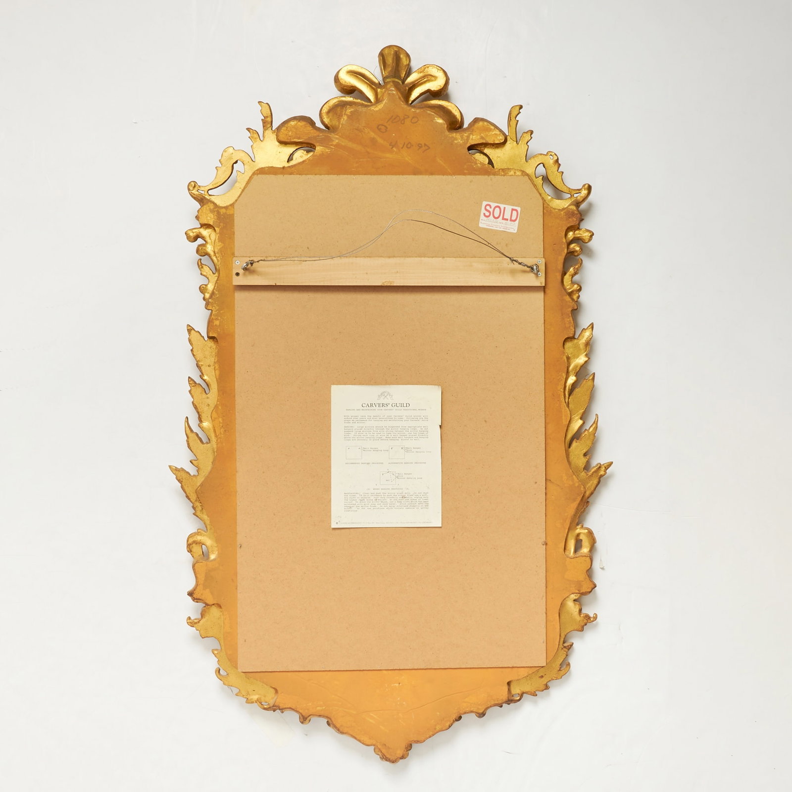 Rococo Style Carved Giltwood Mirror - 3