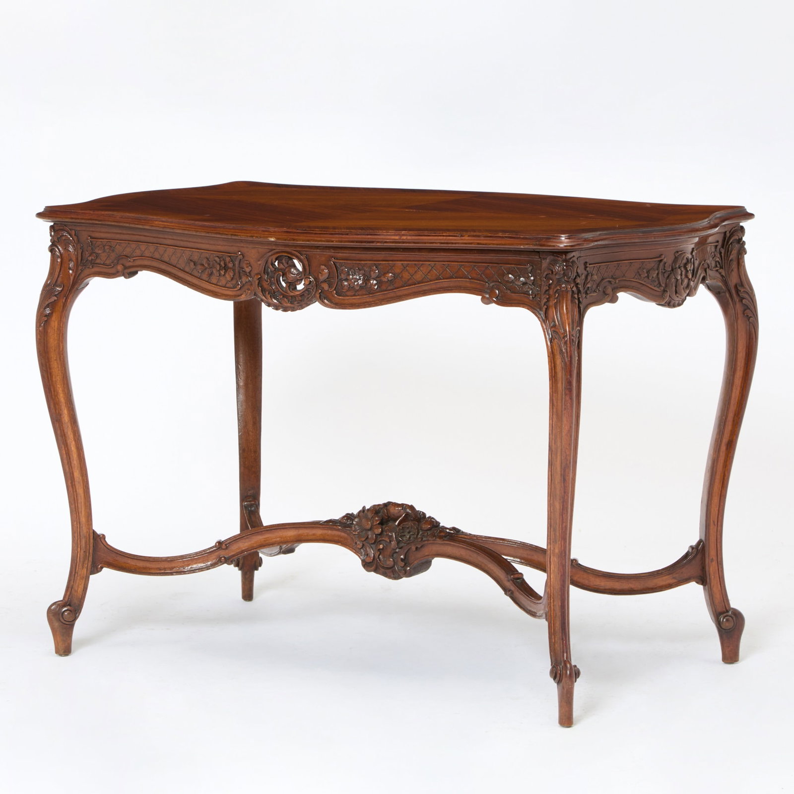 Louis XV Style Walnut Center Table (1 of 7)